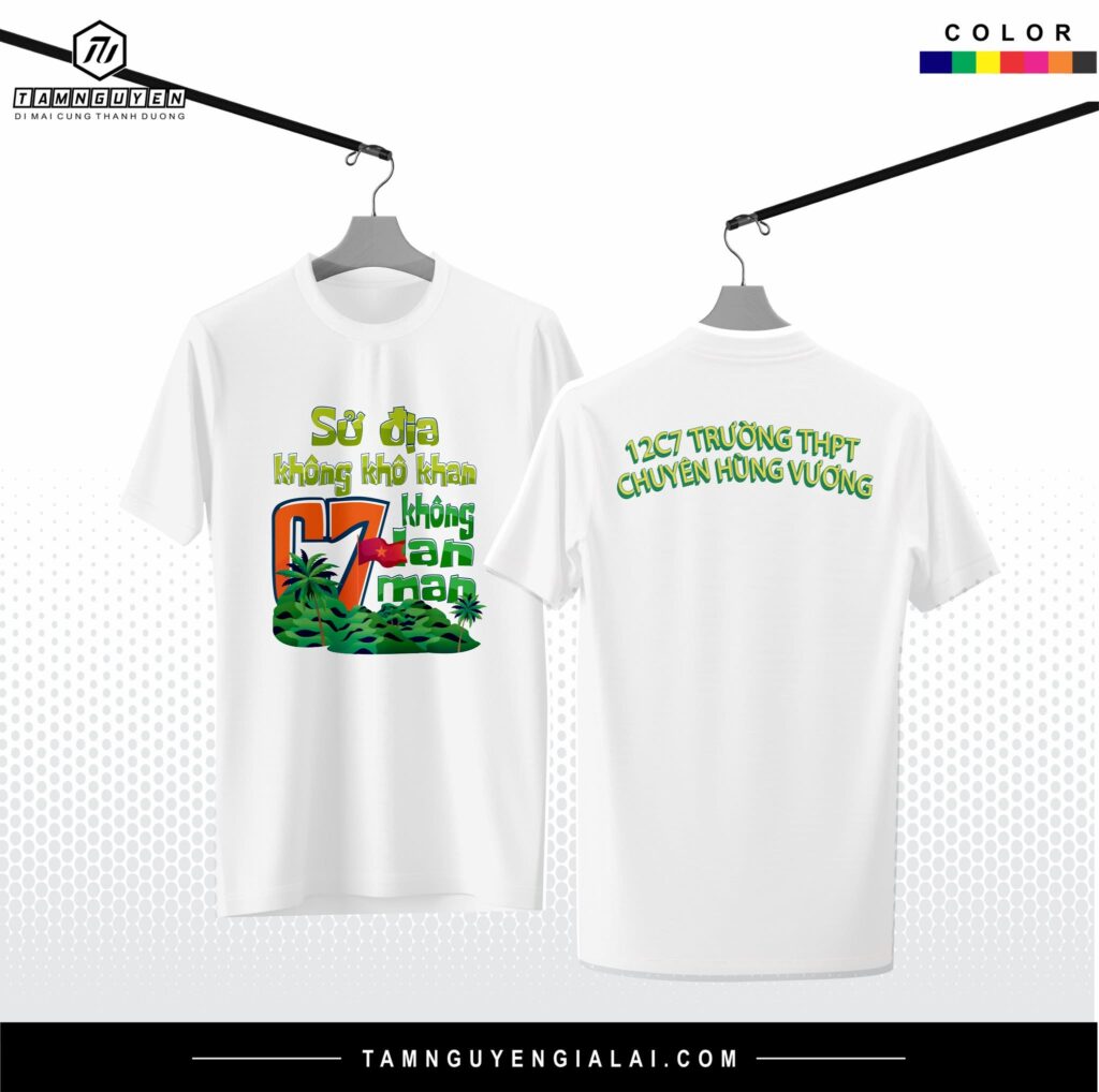 áo cổ tròn 100% cotton thiết kế theo yêu cầu