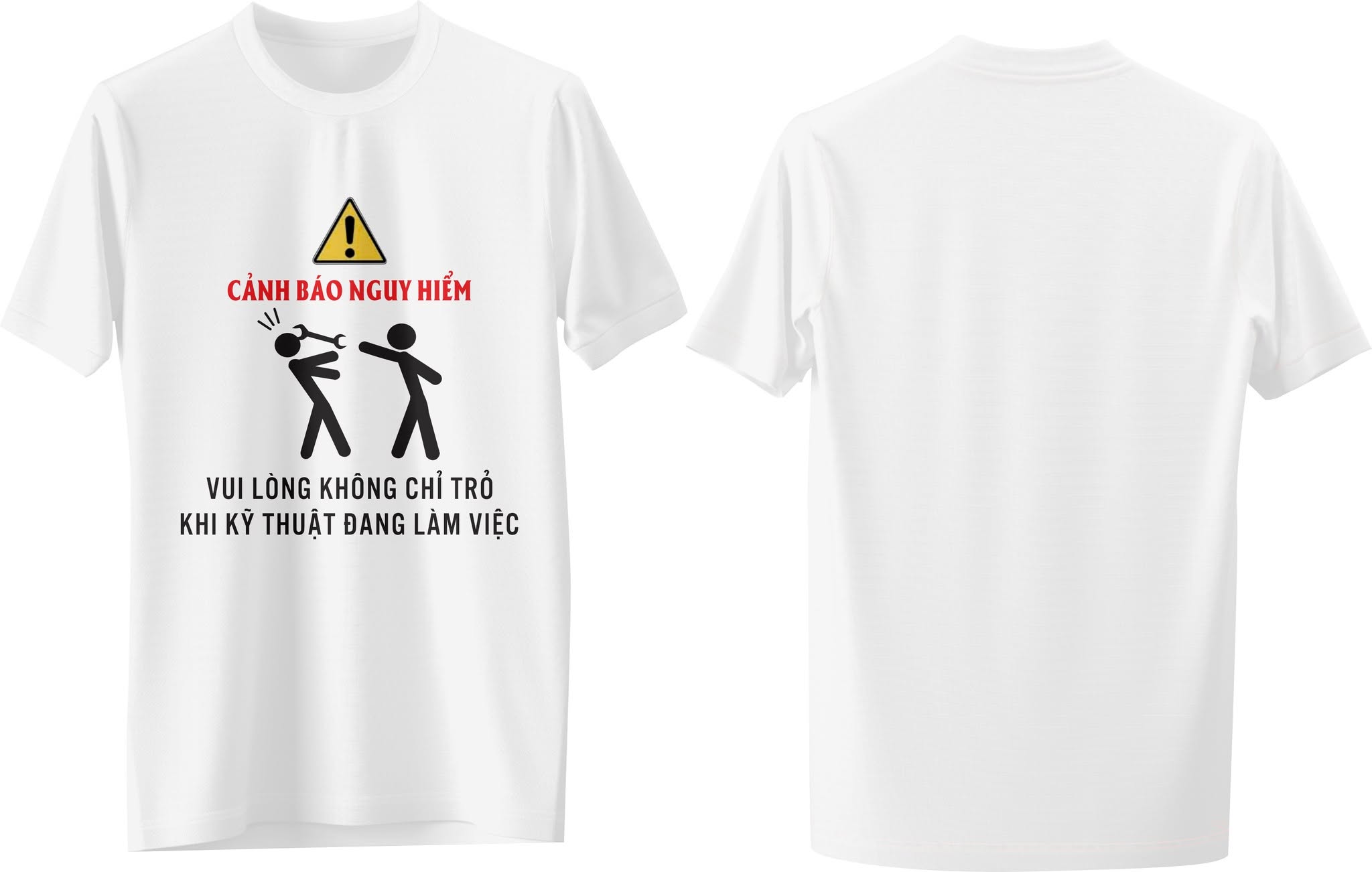 áo thun cổ tròn cotton in PET sắc nét