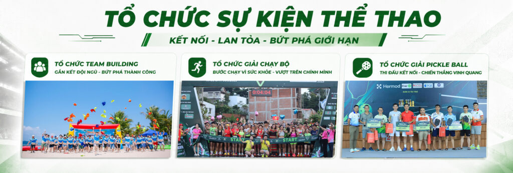 tổ chức sự kiện thể thao tâm nguyễn